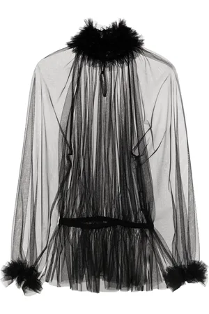 Dolce & Gabbana Semi-transparente Bluse mit Rüschen