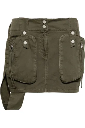 BLUMARINE Twill-Minirock