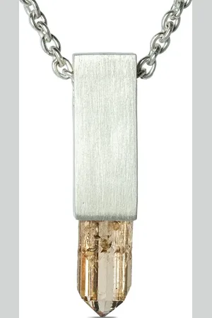 PARTS OF FOUR Talisman Cuboid Halskette mit Topas-Anhänger