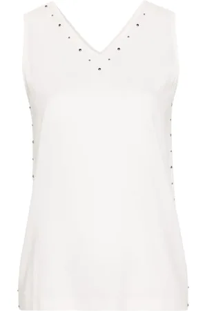 Fabiana Filippi Seidenbluse mit V-Ausschnitt
