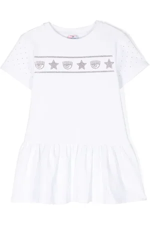 Chiara Ferragni Kleid mit Logo-Verzierung