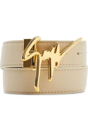 Giuseppe Zanotti Ledergürtel mit Logo-Schnalle