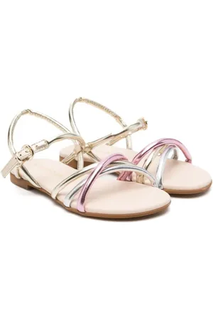 Florens Sandalen im Metallic-Look