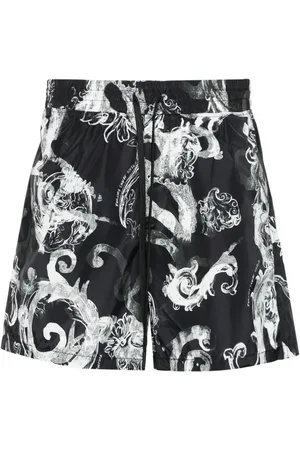 VERSACE Joggingshorts mit Watercolour Couture-Print
