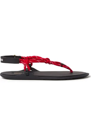 Miu Miu Sandalen mit Kordelriemen