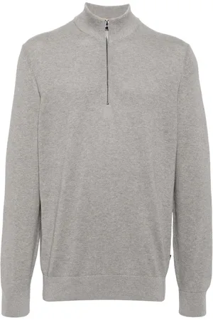 HUGO BOSS Pullover mit Reißverschluss