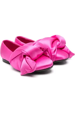 Nº21 Satin-Ballerinas mit Knotendetail