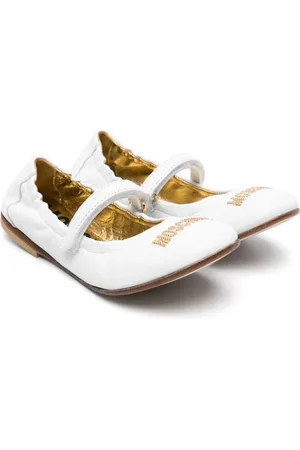 Moschino Ballerinas mit Logo-Nieten
