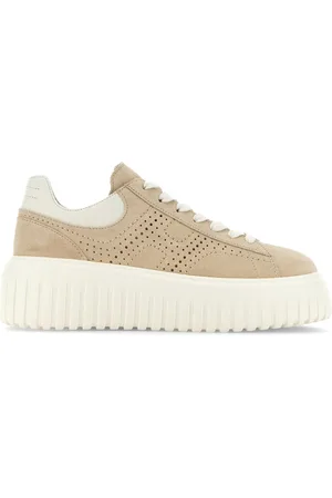 Hogan H-Stripes Sneakers mit perforiertem Logo