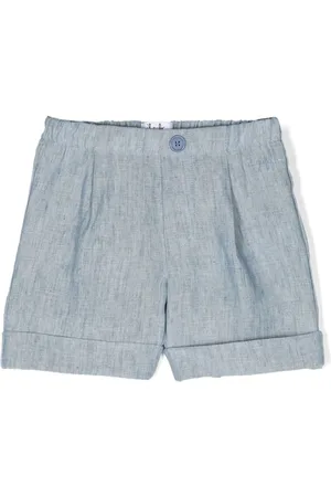 Il gufo Halbhohe Leinenshorts