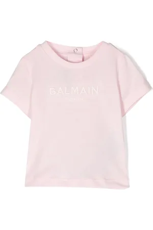 Balmain T-Shirt mit Logo-Stickerei