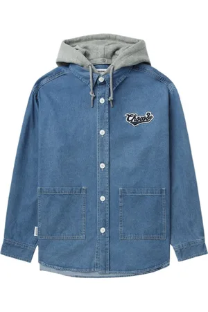 Chocoolate Strickjacke mit Logo-Applikation