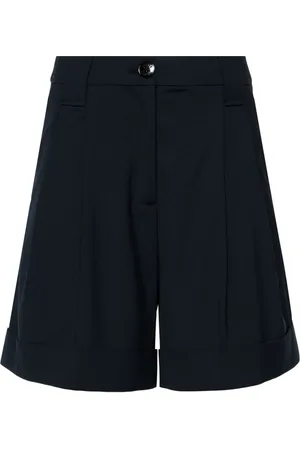 Ganni Bundfaltenshorts mit hohem Bund