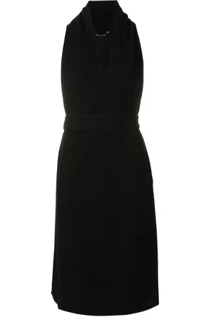 Uma Raquel Davidowicz Midikleid mit drapiertem Ausschnitt