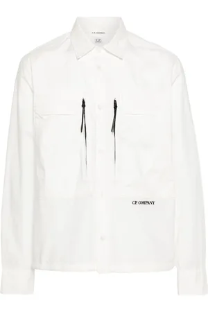 C.P. Company Hemd mit Logo-Stickerei