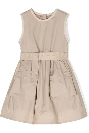 Moncler A-Linien-Kleid mit Falten