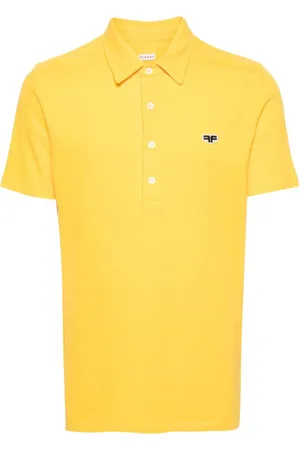Fursac Pikee-Poloshirt mit Logo-Patch