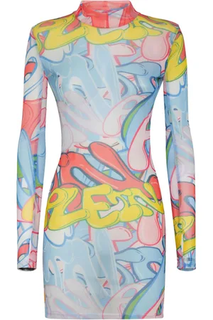 Philipp Plein Bombing Graffiti Minikleid
