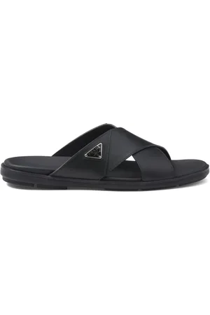 Prada Sandalen mit Triangel-Logo