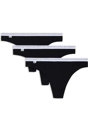 Lacoste Drei Tangas mit Logo-Bund
