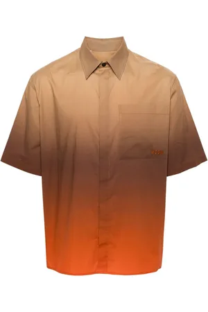 Msgm Hemd mit Logo-Stickerei