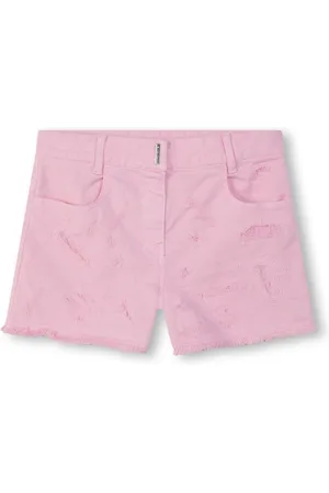 Givenchy Shorts im Distressed-Look mit 4G-Schild