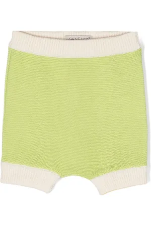 Gensami Gestrickte Shorts mit Kontrastdetail
