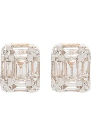Adina Reyter 14kt Gelbgoldohrstecker mit Diamanten