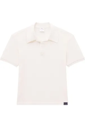 Courrèges AC Mesh-Poloshirt mit Logo-Applikation