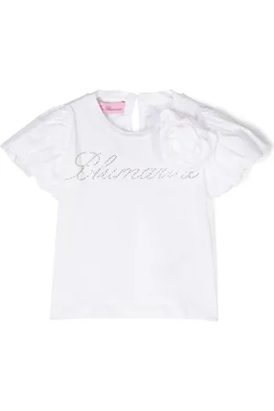 MISS BLUMARINE T-Shirt mit Logo-Verzierung