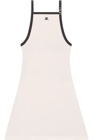 Courrèges Minikleid mit Kontrastbesatz