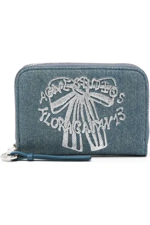 Acne Studios Jeans-Portemonnaie mit Logo-Print