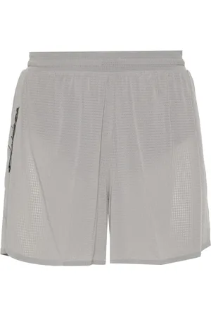 Y-3 Karierte Lauf-Shorts