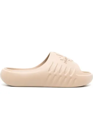 Dsquared2 Flatform-Pantoletten mit Logo-Prägung