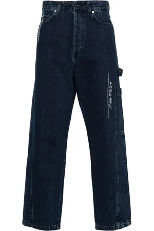 A-cold-wall* Weite Jeans mit Logo-Print