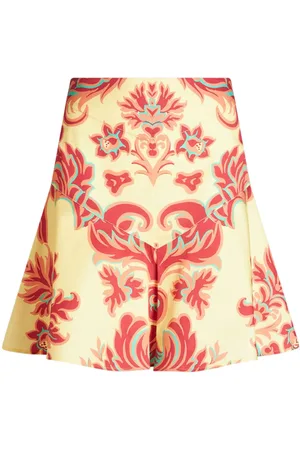 Etro Popeline-Minirock mit Venus-Print