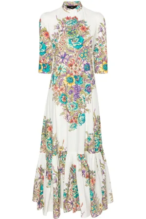 Etro Maxikleid mit Blumen-Print