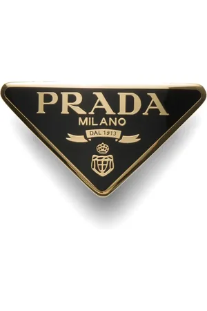Prada Dreieckige Haarspange mit Logo