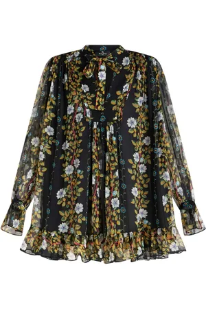 Etro Seidenkleid mit Blumen-Print