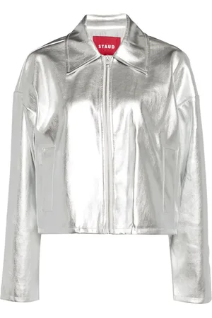 Staud Lennox Metallic-Daunenjacke