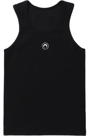 Marine Serre Tanktop mit Sichelmond-Stickerei