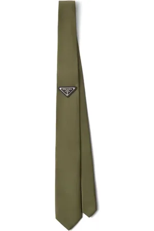 Prada Krawatte mit emailliertem Logo