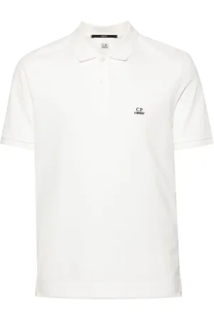 C.P. Company Poloshirt mit Logo-Applikation