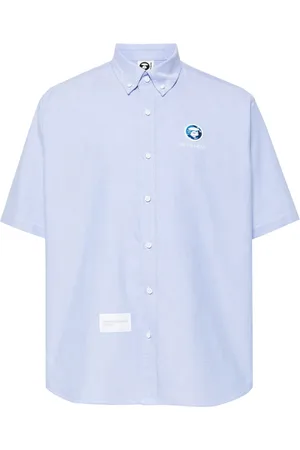 A Bathing Ape Hemd mit Logo-Applikation