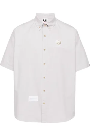 A Bathing Ape Hemd mit Logo-Applikation