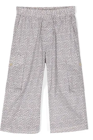 BY WALID Gerade Hose mit Blumen-Print
