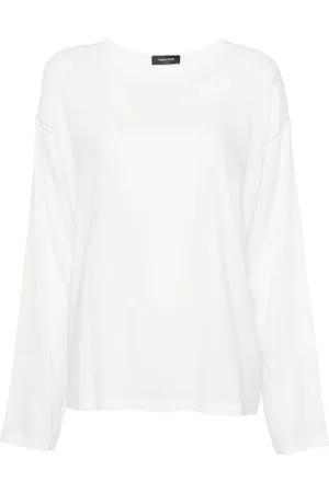 Fabiana Filippi Kreppbluse mit Perlen