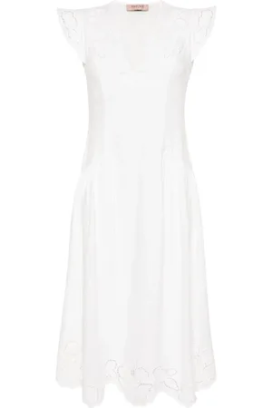 Twin-Set Kleid Midikleid aus Leinen