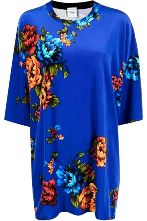 Vetements Bluse mit Blumen-Print