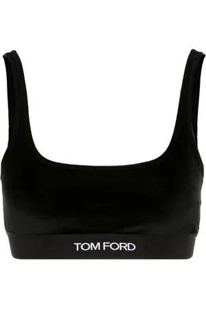 Tom Ford Samt-Bralet mit Logo-Jacquard